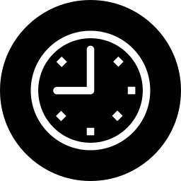 Nine Oclock On Circular Clock
